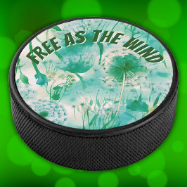 Elegante Dandelion Monograma Verde e Branco |