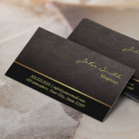 Elegante Dark Tan Leather Cartão de visita