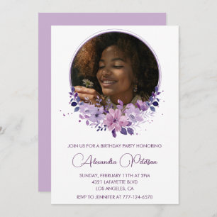 Elegante de 14 de convite de aniversário Foto Eleg