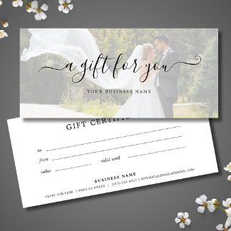 Elegante de Certificado de Oferta de Foto de Casam