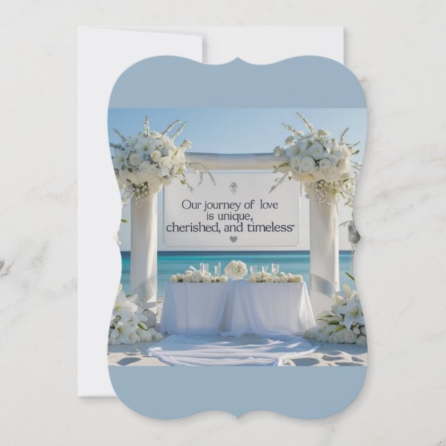 Elegante de Convite de Casamento (Frente)