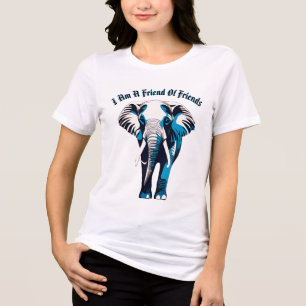 Elegante Design de Contorno de Elefante-Mulher -