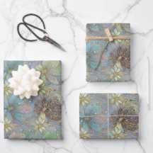 Elegante Design de Flora Luxo Matte Presente