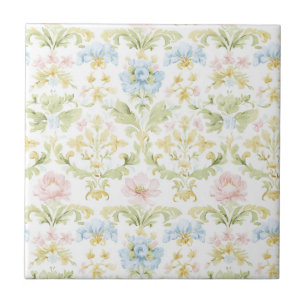 Elegante Design Floral Pastel Vintage