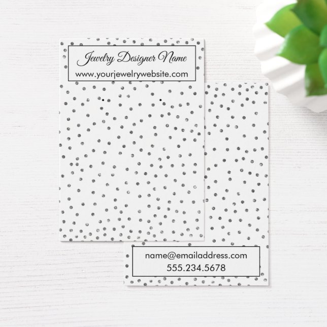 Elegante do Holder de Confetti de Prata Elegante (Mesa)