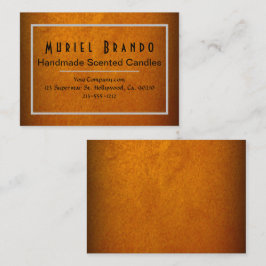 Elegante Dourada Candle Company V4 Cartão de visit