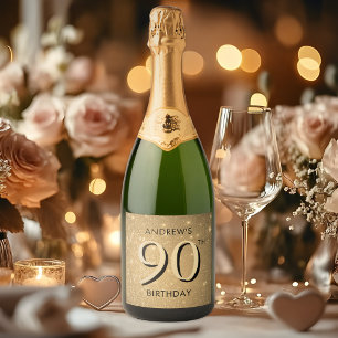 Elegante Dourado 90 Birthday