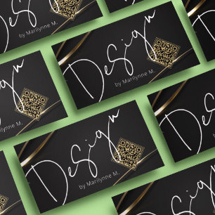 Elegante Dourado Boutique Cartão de visita