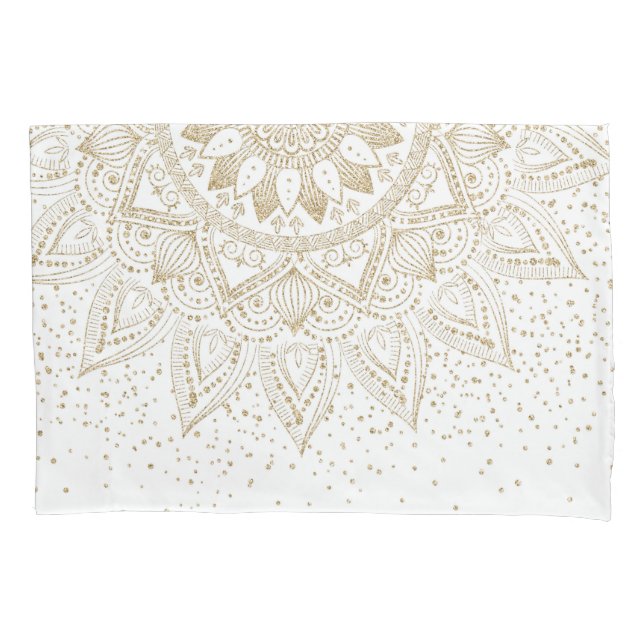 Elegante Dourado Mandala Dots Design (Frente)