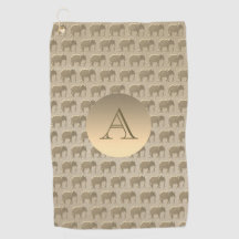 Elegante Dourado Monogramado