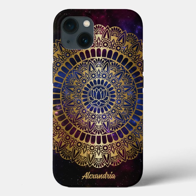 Elegante Dourado na Nebulosa Escura Lotus Henna Ma (Verso)