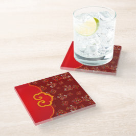 Elegante Dragão Vermelho Chinês de Ano Novo Símbol