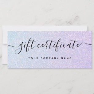 Elegante Dreamy Pastel Certificado de Presente d