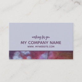 Elegante e Arty Modern Light Purple Cartão de visi