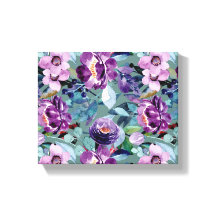 elegante e colorida aquarela, canvas floral
