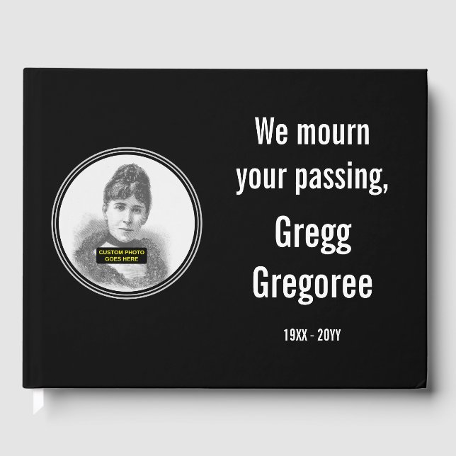 Elegante e respeitável livro de convidados memoria (Frente)