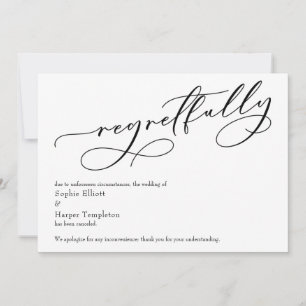 Elegante e Simples Cartão de Convite de Noivado "I