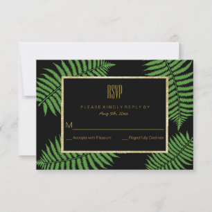 Elegante e sofisticado RSVP de aniversário de sama