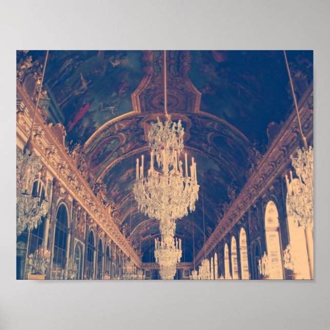 Elegante e vintage chandelier poster (Frente)