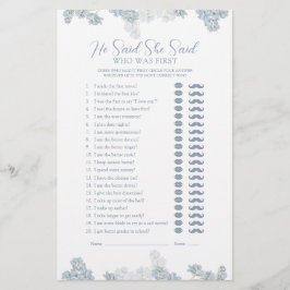 Elegante Ele Disse Que Disse O Jogo Do Chá Azul Du