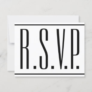 Elegante, Elegante, Evento "R.S.V.P." Cartão