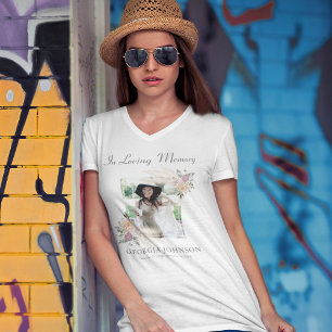 Elegante Em Memória Carinhosa Camiseta Memorial