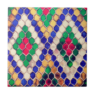 Elegante estilo Esmeralda Verde & Ágata mosaico