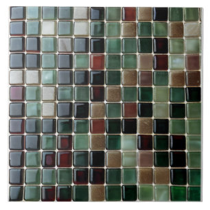 Elegante estilo Esmeralda Verde & Mosaico de Ágata