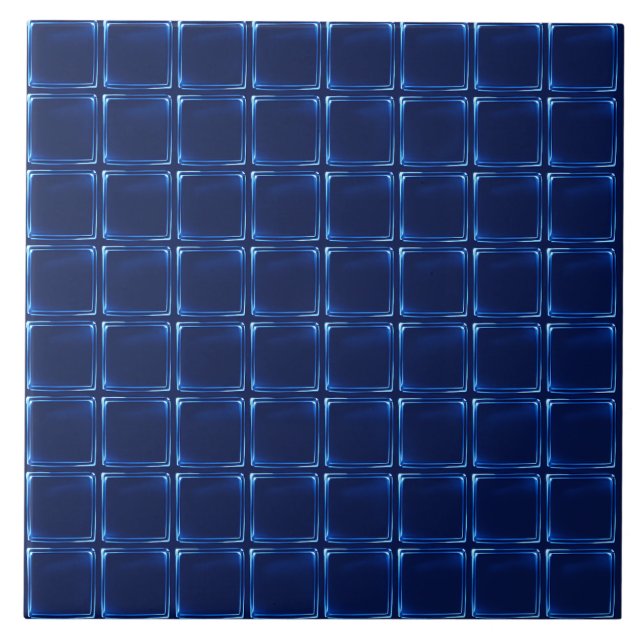 Elegante estiloso Xadrez de Buffalo Azul Meia-Noit (Frente)