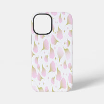 Elegante Estojo de iPhone Rosa Pó Fino Personaliza