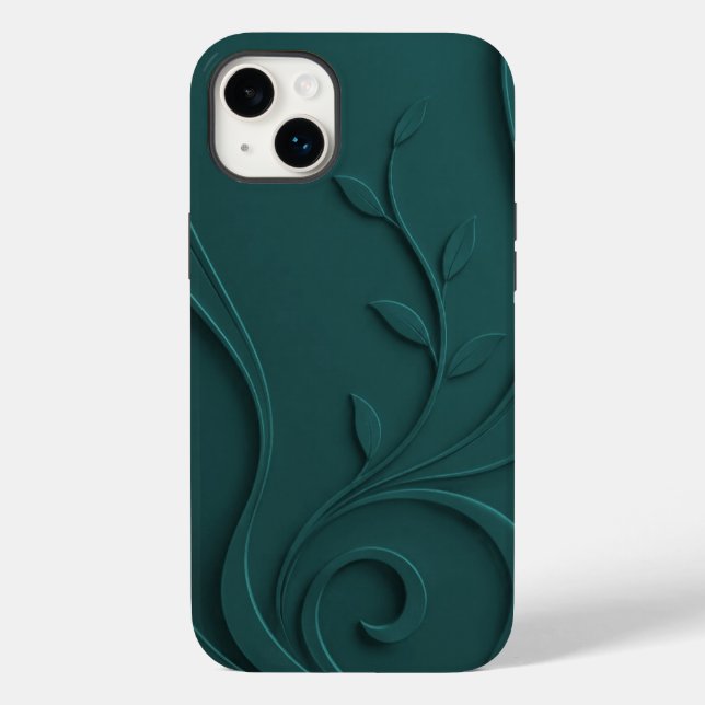 Elegante Estojo Floral Abstrato Premium Case-Mate (Verso)