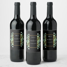 Elegante eucalipto deixa rótulo de vinho