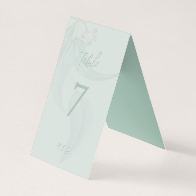 Elegante Eucalipto Menta Boho Chic (Frente)