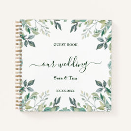 Elegante Eucalyptus Greenery Livro Convidado