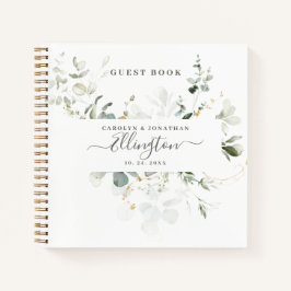 Elegante Eucalyptus Modern Script Fotografia Guest
