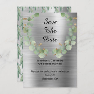 ELEGANTE EUCALYPTUS WREATH SILVER SALVAR A DATA