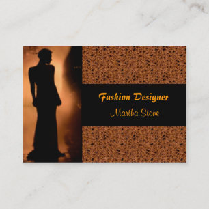 Elegante Fashion Designer Cartão de visita