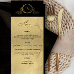 Elegante Faux Gold Foil Monogrammed Menu Casamento<br><div class="desc">Folha de ouro esbelta e escura... ... ... ... ... ... ... ... ... ... ... ... ... ... ... ... ... ... ... ... ... ... ... ... ... ... ... ... ... ... ... ... ... ... ... ... ... ... ... ... ... ... ... ... ... ......</div>