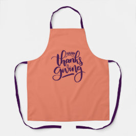Elegante Feliz Dia de Ação de Graças Apron