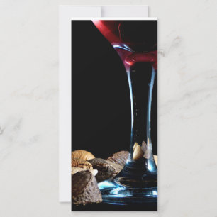 Elegante festivo sazonal com vidro de vinho e louc