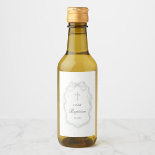 Elegante Fita Branca Bebê Respiração Batismo