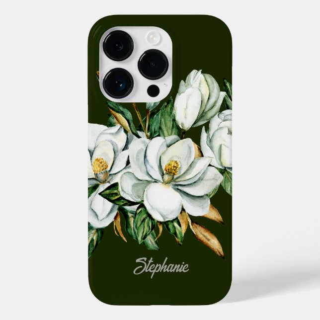 Elegante Flor de Magnólia Personalizada para Damas (Verso)