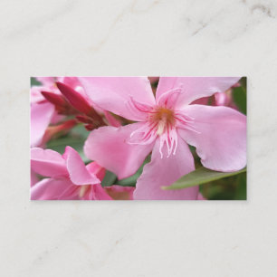 Elegante Flor Rosa Cartão de Visita Floral Botânic