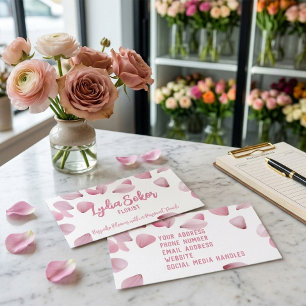 Elegante Floral Cartão de visita para Florista