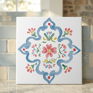 Elegante Floral Decorativo Folclórico com Floreio