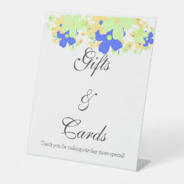 Elegante Floral Design amarelo azul