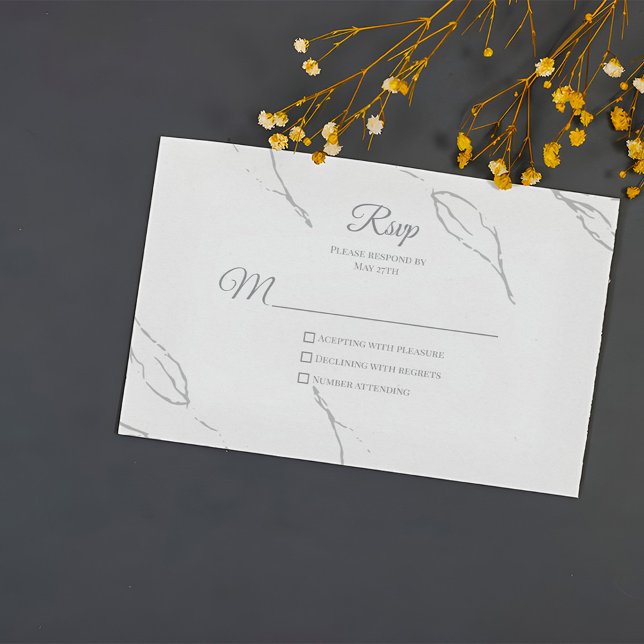 Elegante Floral Rsvp (Criador carregado)