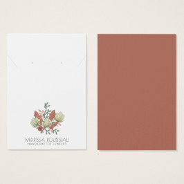 Elegante Floral Terracotta Earring Necklace