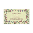 Elegante Floral Wedding Planner Cartão de visita