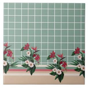 Elegante Floral Xadrez